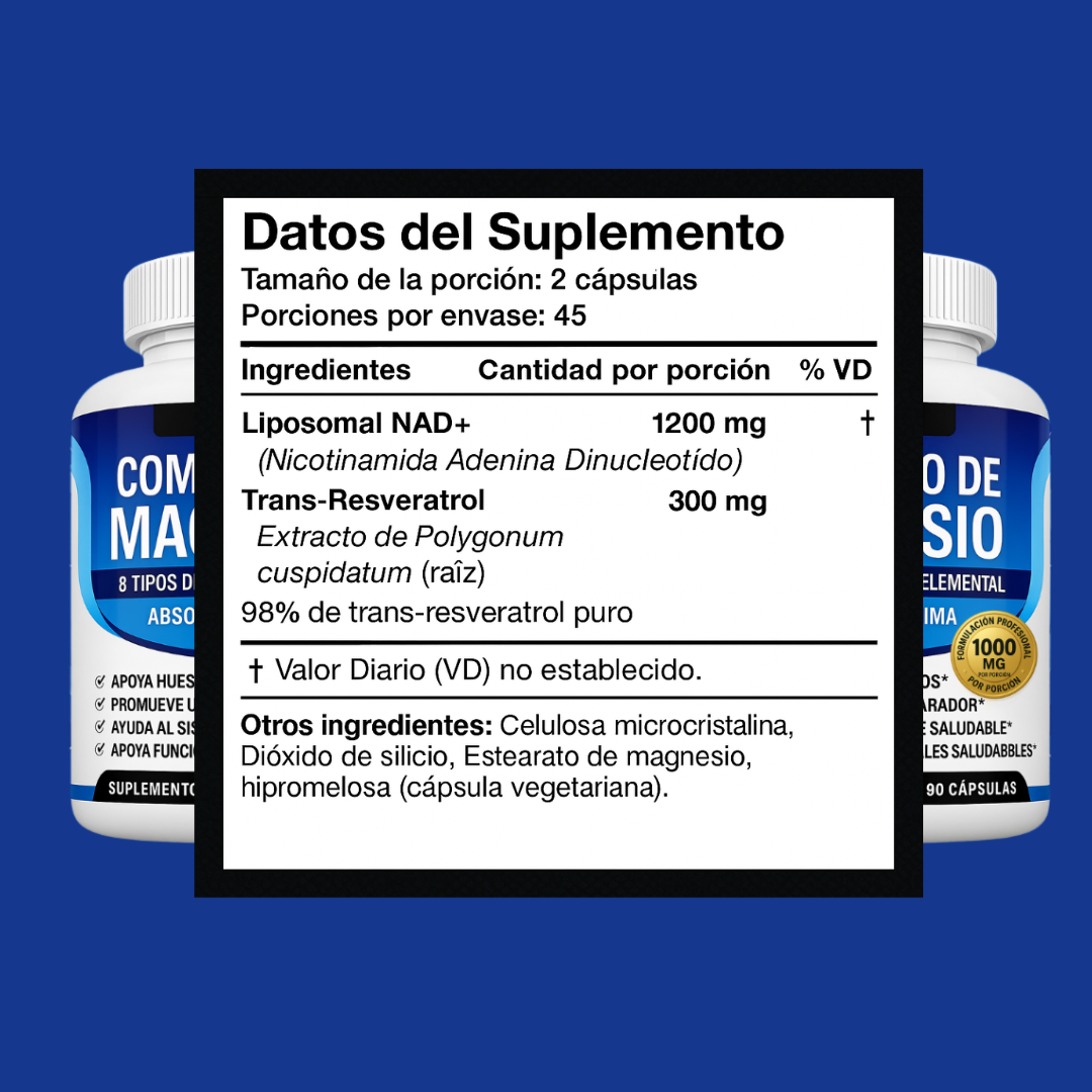Complejo Multifuente de Magnesio 8 en 1 💊 - Energía, Relajación y Recuperación