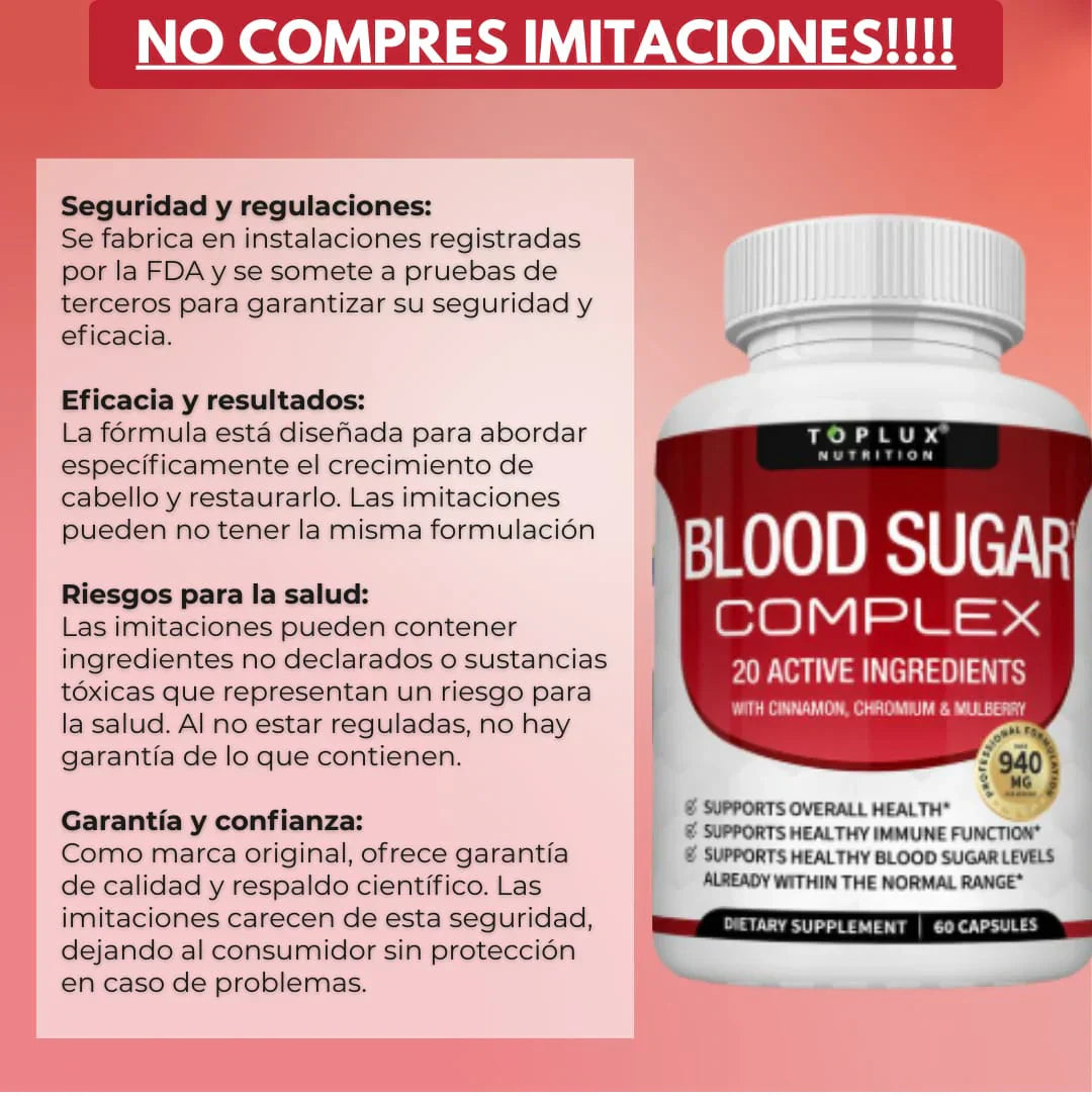 BloodSugar™ Complex l Estabiliza el azúcar en sangre + ENVÍO GRATIS