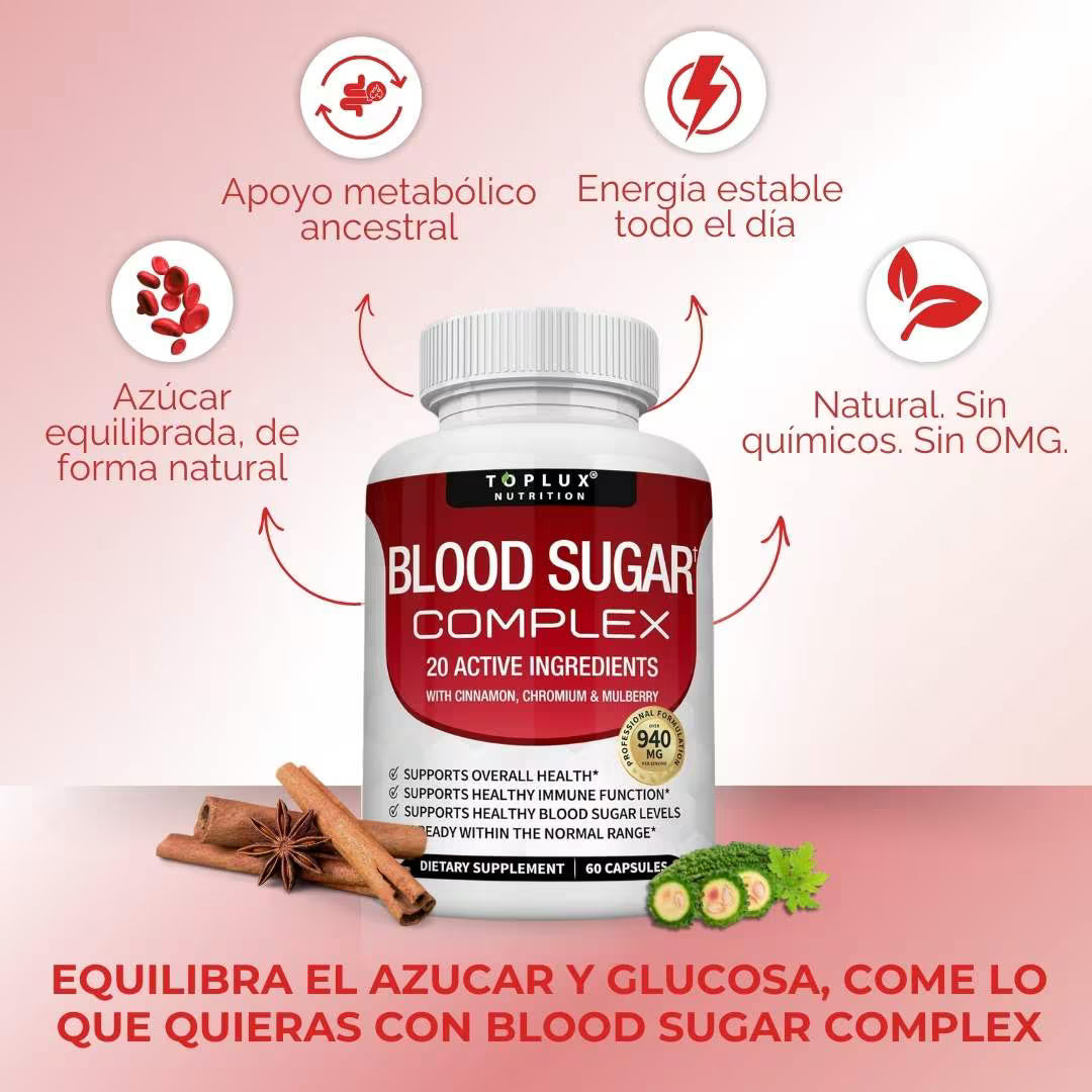 BloodSugar™ Complex l  Estabiliza el azúcar en sangre + ENVÍO GRATIS