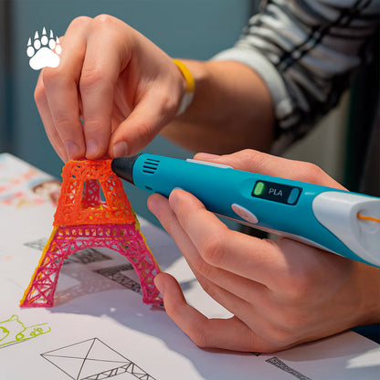 Lapiz de Impresión 3D™ + Filamentos y Plantilla Imprimible de REGALO - ENVÍO GRATIS 🎁
