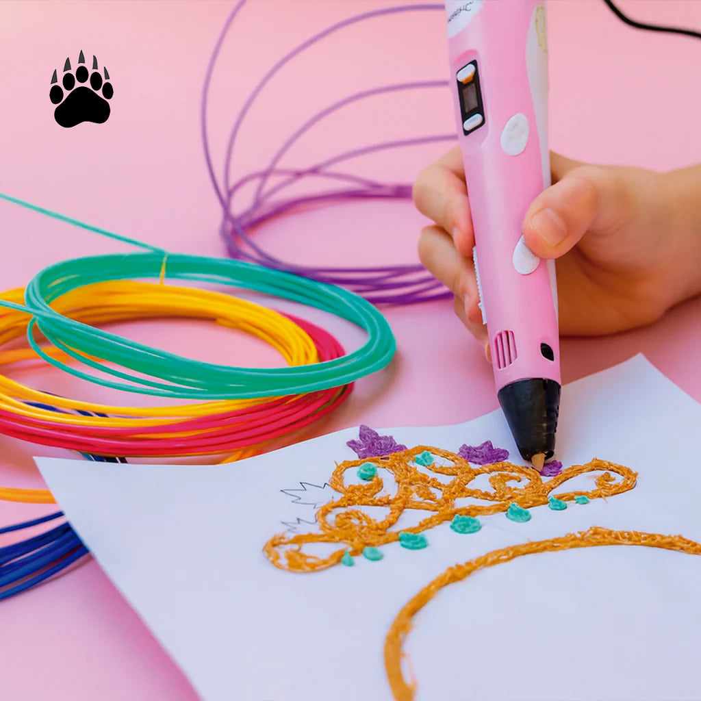 Lapiz de Impresión 3D™ + Filamentos y Plantilla Imprimible de REGALO - ENVÍO GRATIS 🎁