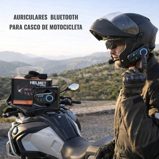 MOTOLINK™ PRO: Auricular Bluetooth para casco + ENVÍO GRATIS 🚚