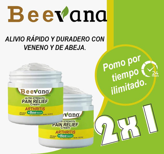 Crema Alivio Articular con Veneno de Abeja - 2 UNIDADES DE BEEVANA™ x Q190 + ENVIO GRATIS