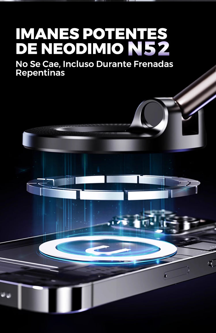 🔥EL MAS VENDIDO | Soporte Magnético 360° para teléfono con Ventosa + Envío Gratis