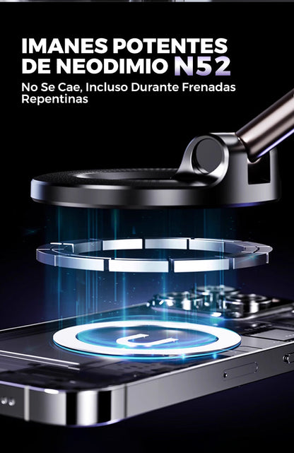 🔥EL MAS VENDIDO | Soporte Magnético 360° para teléfono con Ventosa + Envío Gratis