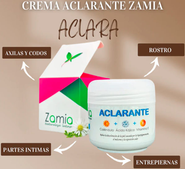 Crema Aclarante Zamia ✨ Despídete de las manchas + Envío Gratis