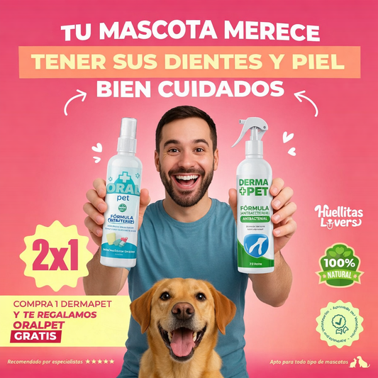 ¡Pack imperdible!🎁 Oralpet™ + DermaPet™  🐶🐱 - Envío gratis