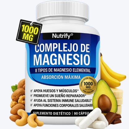 Complejo Multifuente de Magnesio 8 en 1 💊 - Energía, Relajación y Recuperación