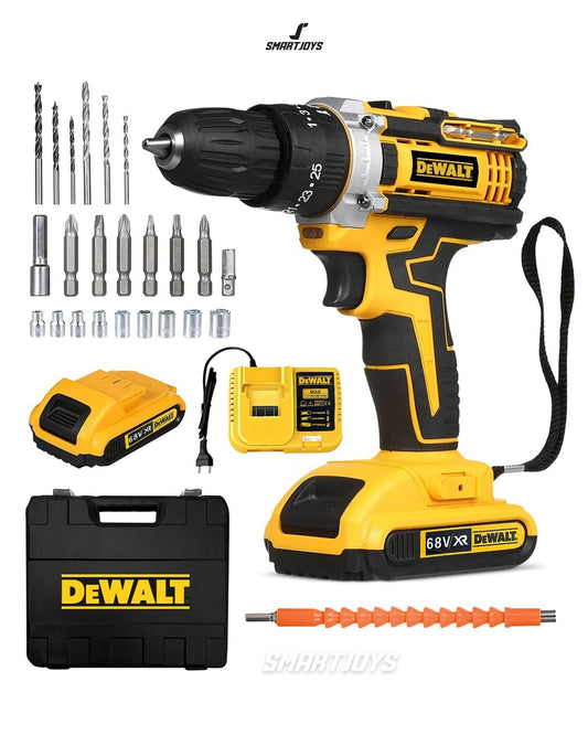 Taladro y Destornillador Inalámbrico + 2 Baterías + 🎁Envío gratis