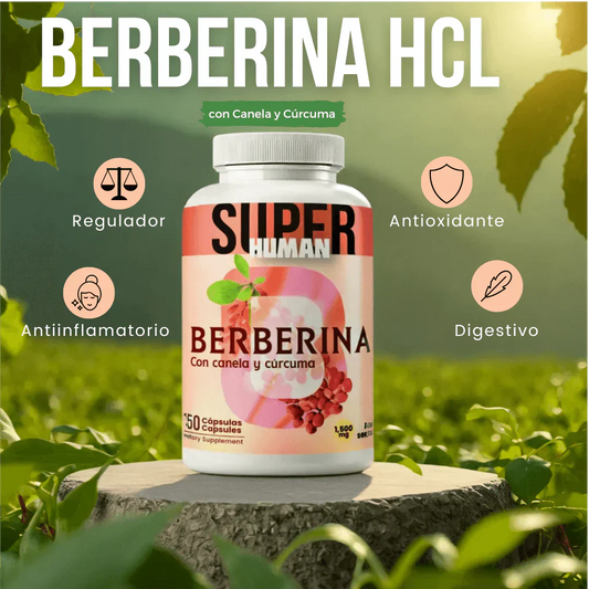 Berberina - 🌸Cápsulas de Equilibrio de la Glucosa y Prevención Diabética con Canela y Cúrcuma + Envio Gratis