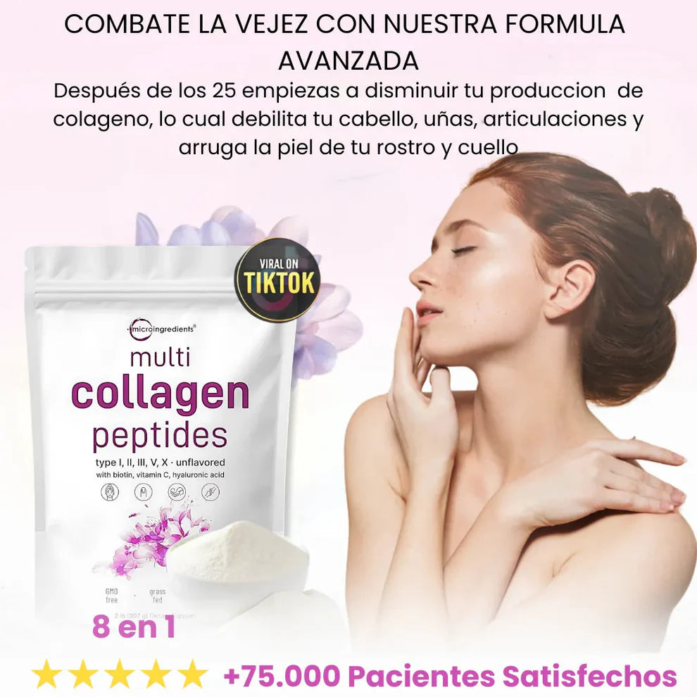 🌟Peptido Multicolageno® – Belleza y Juventud Desde el Interior 🌟 (1 Bolsa Grande 2libras) con ENVÍO GRATIS